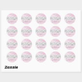 Autocollant Première Sainte Communion Rose Arc-en- (Feuille)