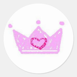 autocollant princesse couronne