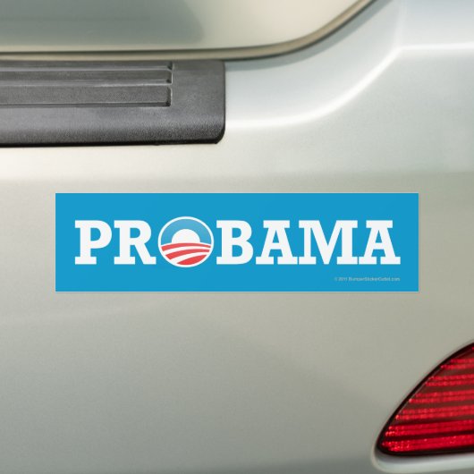 Autocollant PrObama de Pro-Obama (En voiture)
