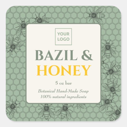 Autocollant professionnel personnalisé pour savon  (Devant)