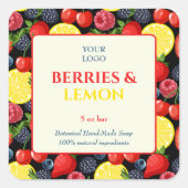 Autocollant professionnel personnalisé pour savon (Devant)