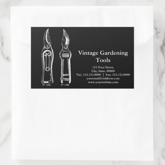 Autocollant professionnel personnalisé R B (Sac)