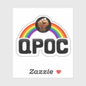 Autocollant Progress Pride QPOC (Feuille)