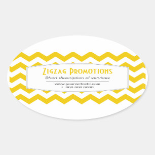 Autocollant promotionnel Chevron jaune