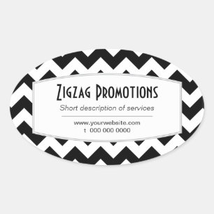 Autocollant promotionnel Chevron noir