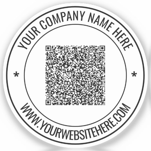 Autocollant promotionnel de site Web avec nom de c (Recto)