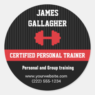 Autocollant promotionnel d'entraîneur personnel