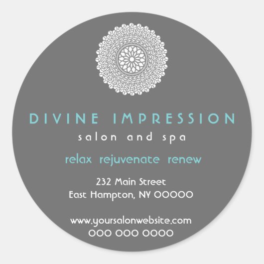 Autocollant promotionnel d'impression divine (Devant)