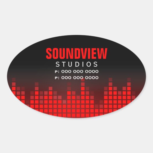 Autocollant promotionnel égaliseur Bars de son rou (Devant)