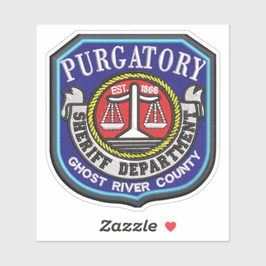 Autocollant Purgatory Sheriff (Feuille)