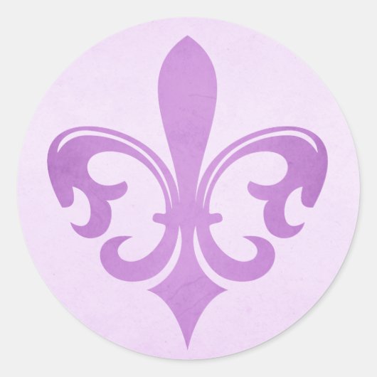 Autocollant Purple Fleur de lis (Devant)