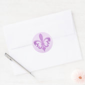 Autocollant Purple Fleur de lis (Enveloppe)
