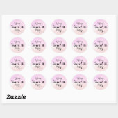 Autocollant Purple & Pink Pastel Ombre Sweet 16 (Feuille)