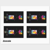 Autocollant PZ Couleur, Symbole, Image (Rectangle) (Feuille)
