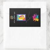 Autocollant PZ Couleur, Symbole, Image (Rectangle) (Sac)