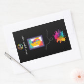 Autocollant PZ Couleur, Symbole, Image (Rectangle) (Enveloppe)
