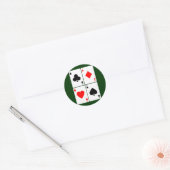 Autocollant quatre cartes (Enveloppe)