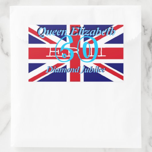 Autocollant Queen Elizabeth Diamond Jubilee (Sac)