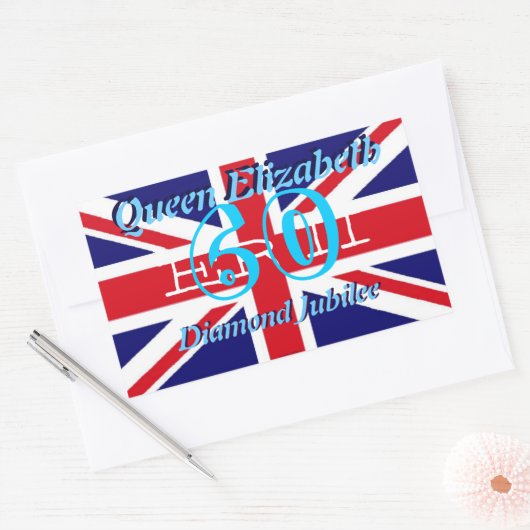 Autocollant Queen Elizabeth Diamond Jubilee (Enveloppe)