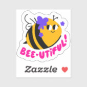 Autocollant quotidien d'affirmation abeille (Feuille)