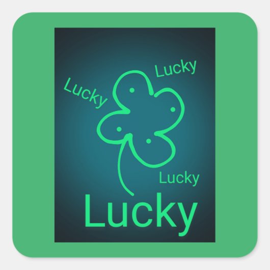 Autocollant R U Feeling Lucky (Devant)