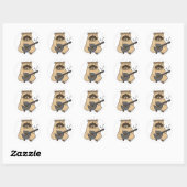 autocollant raccoon (Feuille)