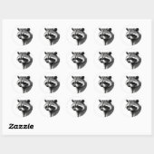 Autocollant Raccoon (Feuille)