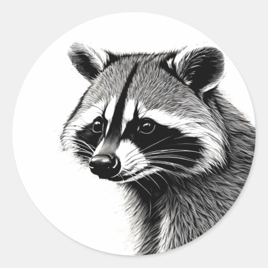 Autocollant Raccoon (Devant)