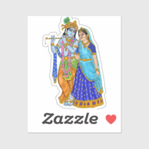 Autocollant Radha Krishna