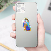Autocollant Radha Krishna (Téléphone)