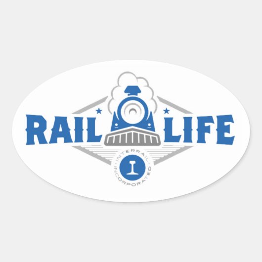 Autocollant Rail Life ™ - Oval (Devant)
