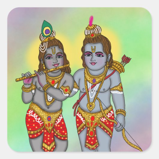 Autocollant Ram & Krishna (Devant)