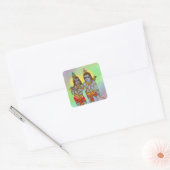 Autocollant Ram & Krishna (Enveloppe)