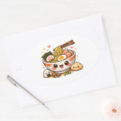 Autocollant Ramen Kawaii (Enveloppe)