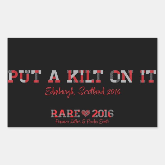 Autocollant RARE16 Kilt (Devant)
