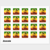 Autocollant Rasta Chant Down Babylon Lion (Feuille)