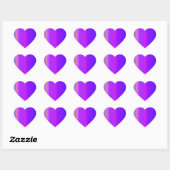 Autocollant rayé violet (Feuille)