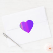Autocollant rayé violet (Enveloppe)