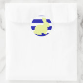 Autocollant rayures de lapin mignon et funky (Sac)