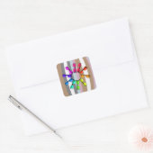 Autocollant rayures et lunettes (Enveloppe)
