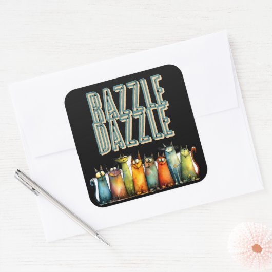 Autocollant Razzle Dazzle (Enveloppe)