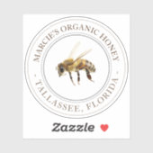 Autocollant réaliste en nid d'abeille transparent  (Feuille)