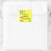 Autocollant récompense de classe - J'ai eu une gra (Sac)