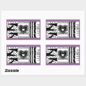 Autocollant Rectangle (Feuille)