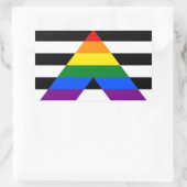 Autocollant rectangle Ally Pride (Sac)