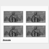 Autocollant Rectangle Anubis (Feuille)