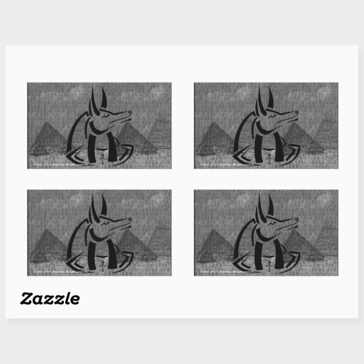 Autocollant Rectangle Anubis (Feuille)