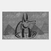Autocollant Rectangle Anubis (Devant)