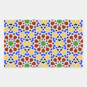 Autocollant rectangle en mosaïque mauresque (Devant)