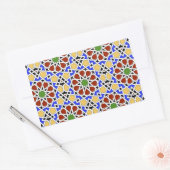 Autocollant rectangle en mosaïque mauresque (Enveloppe)